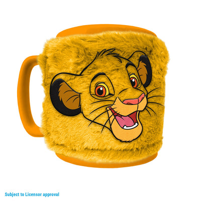 Mug Disney Simba 440 ml avec manchon en peluche – Le Roi Lion