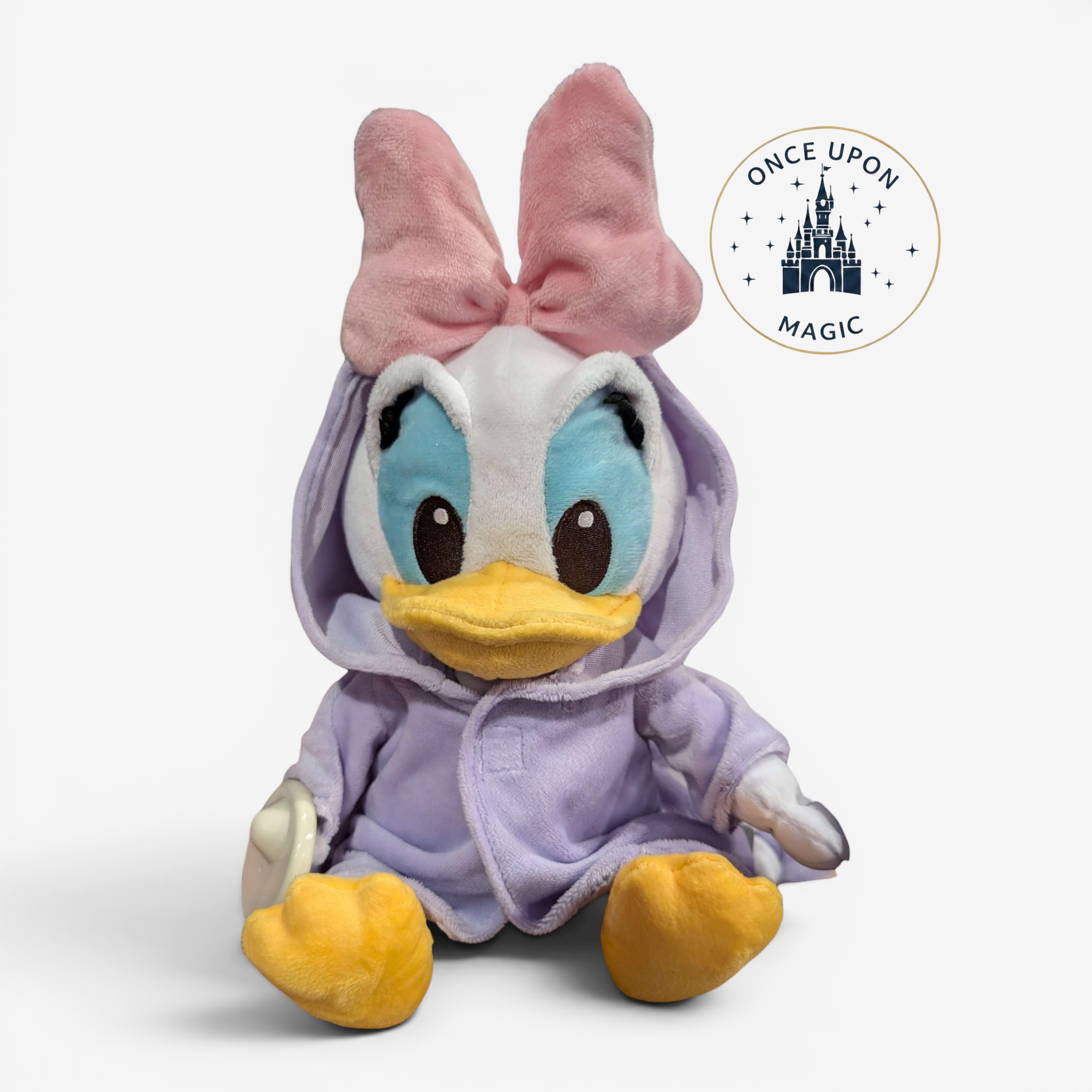 Disney Store ぬいぐるみ フード付き フード付きベビーデイジーダック ぬいぐるみ | ディズニーランド・パリ
