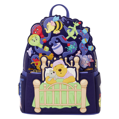 Mini sac à dos Loungefly Winnie l’Ourson Éfélants et Nouïfes D23 – vue de face