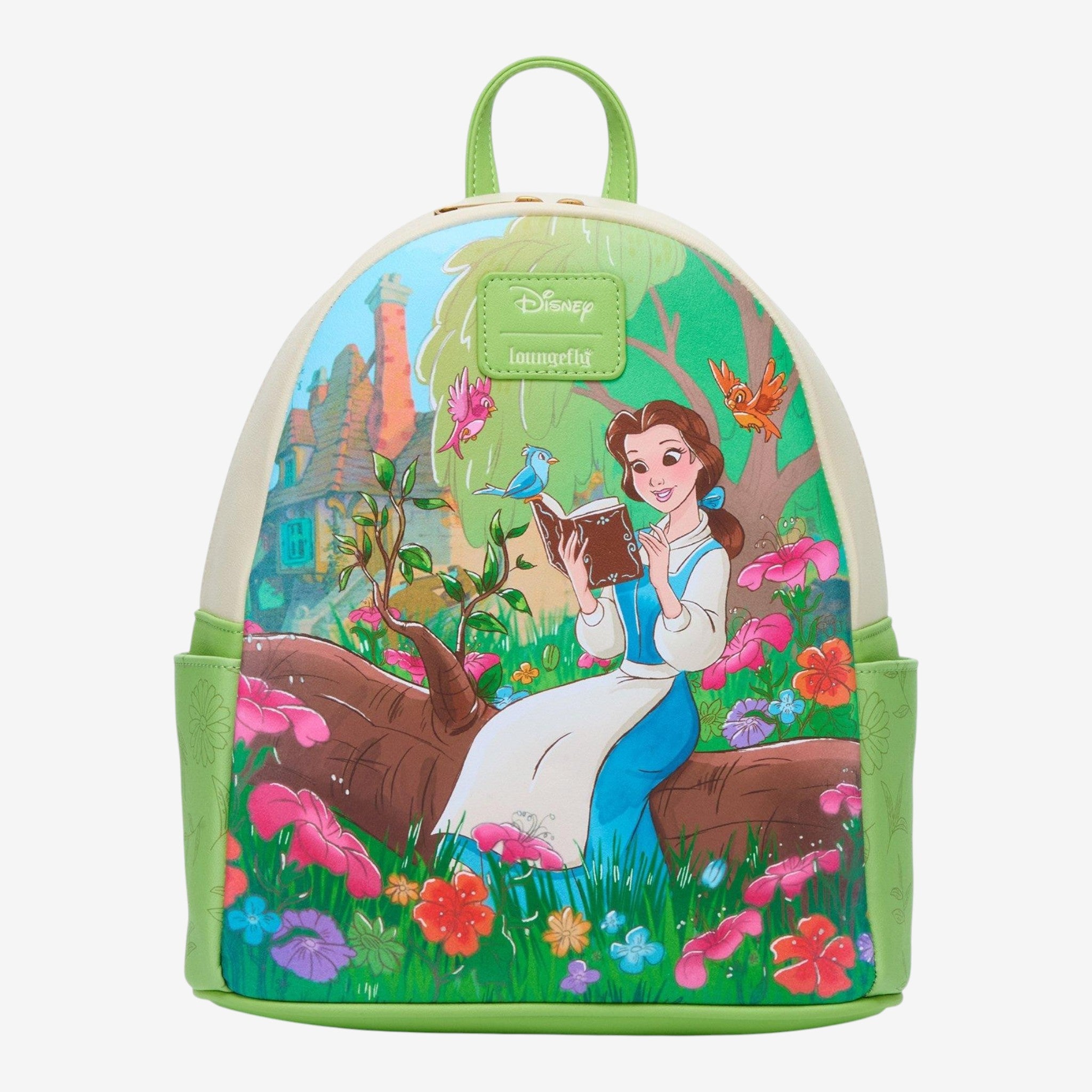 belle mini backpack Loungefly Beauty and the Beast Red straps bring the whole look together Beauty and the Beast Belle