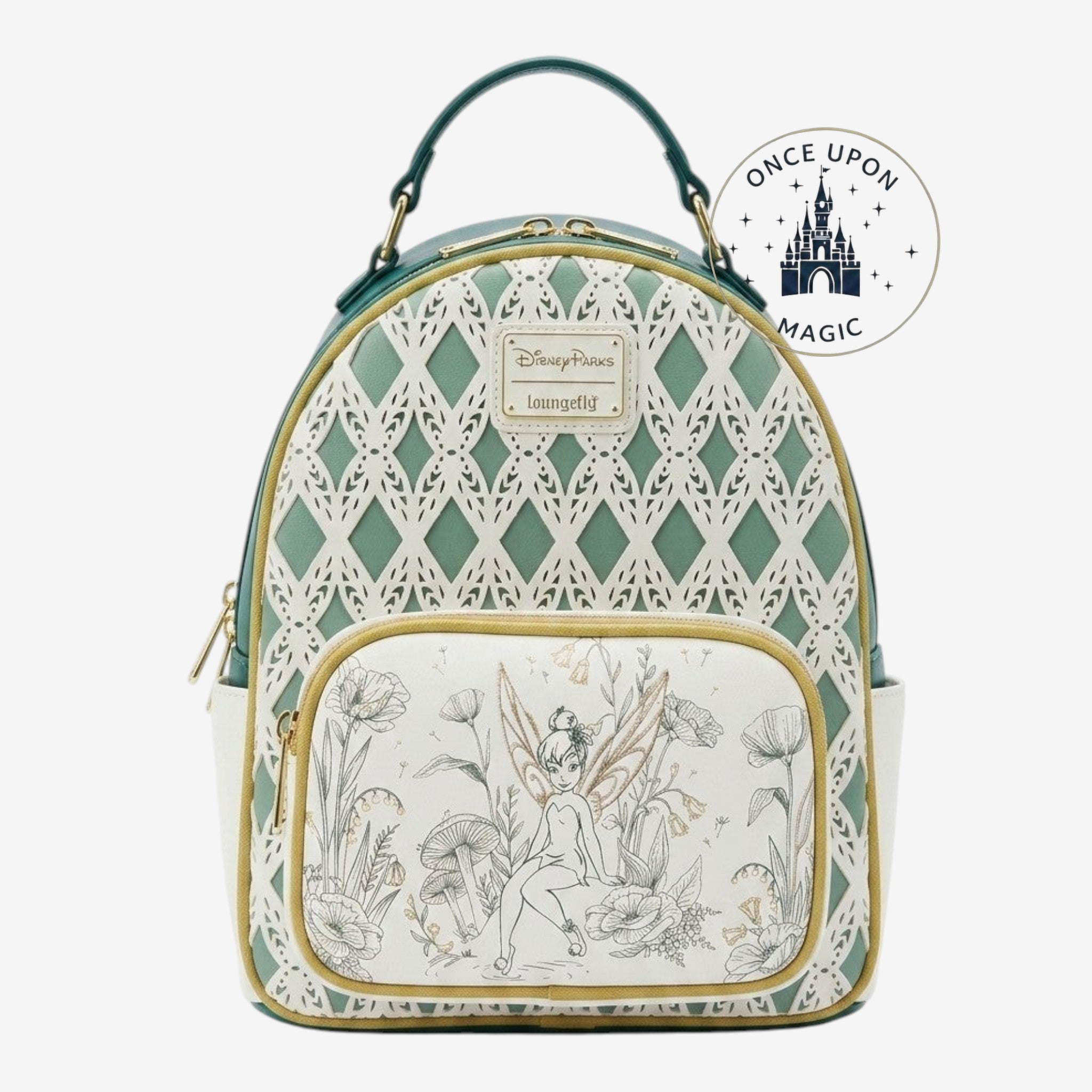 disne parks loungefly mini backpack EARidescent Shimmer 50th (Slight Damage) Magical Pins & Collectibles bringing one of Disneys most beloved moments to life Loungefly Disney Walt Disney World