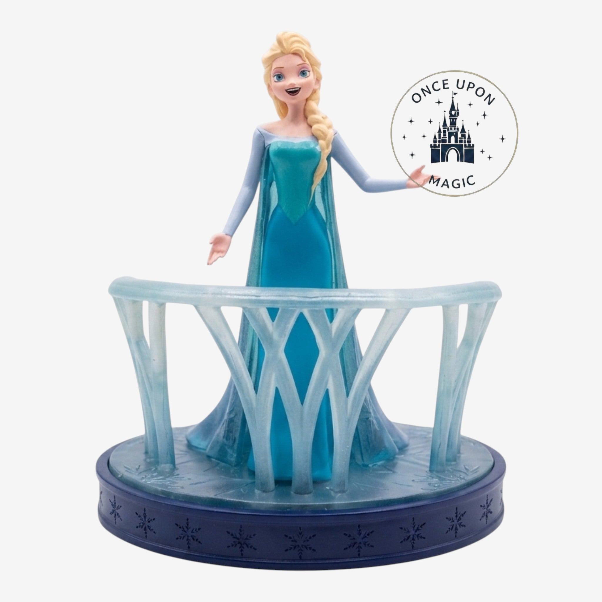 氷の城のバルコニーに立つエルサのフィギュア｜アナと雪の女王