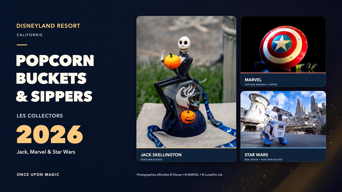 Disneyland Resort : Jack, Marvel et Star Wars parmi les popcorn buckets collectors 2026