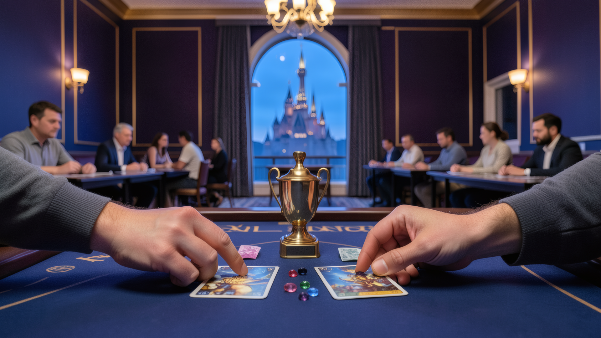 Championnat d’Europe Disney Lorcana 2026 à Disneyland Paris – illustration éditoriale