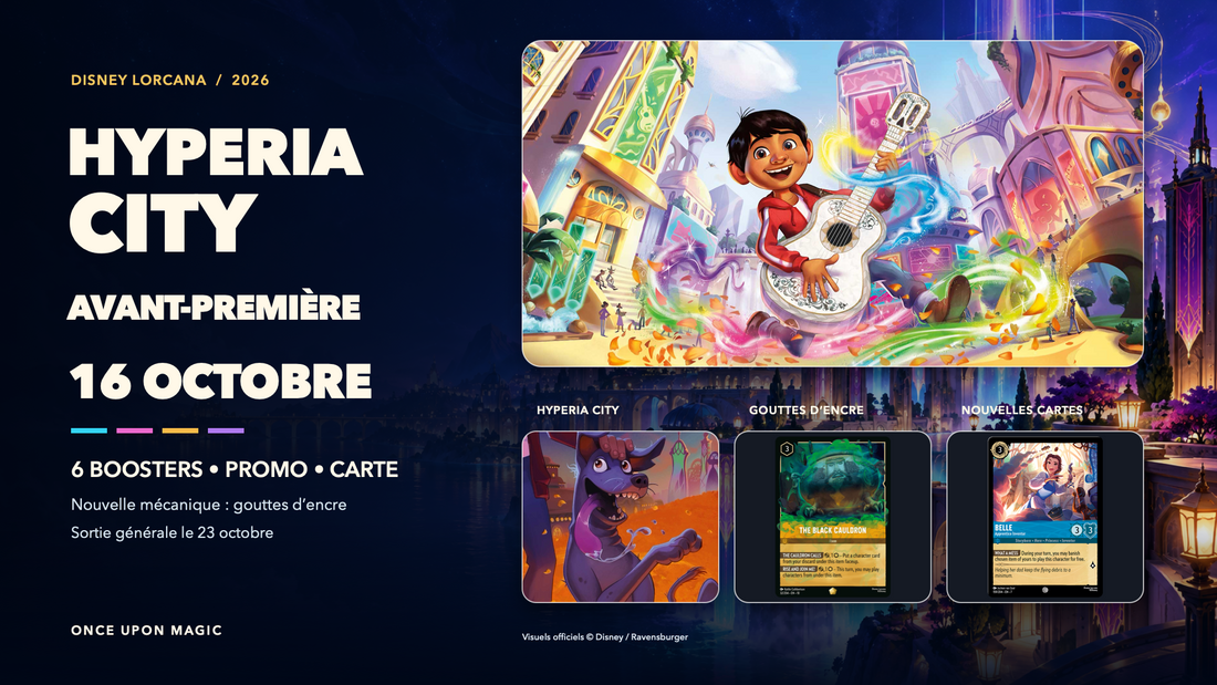 Disney Lorcana Hyperia City : sortie le 16 octobre, contenu de l’avant-première et nouveautés