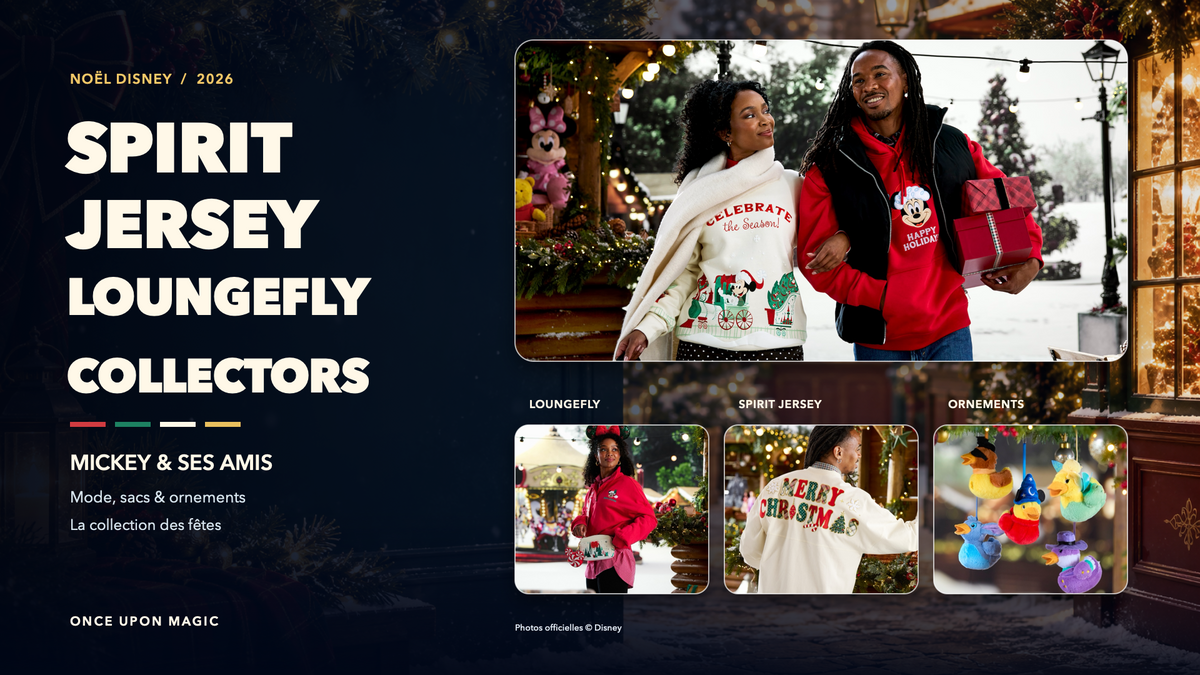 Noël Disney 2026 : Spirit Jersey, Loungefly et nouveaux collectors Mickey