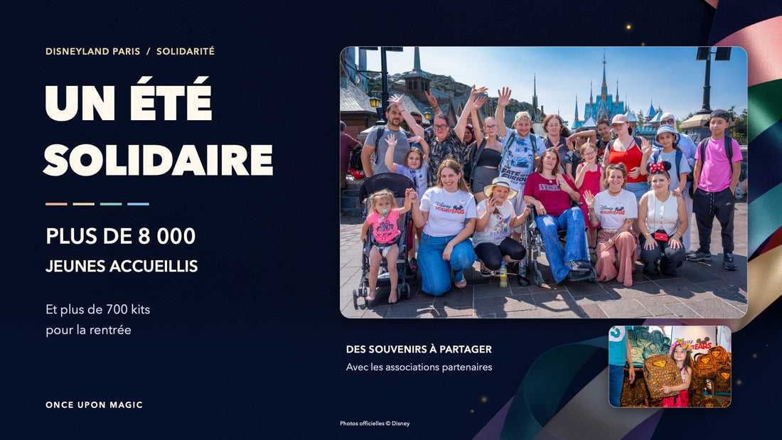 Disneyland Paris : plus de 8 000 jeunes invités pendant l’été et 700 kits scolaires distribués