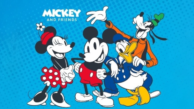Mickey and friends