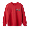 Spirit Jersey Stitch de Noël rouge – vue avant – Disneyland Paris — photo studio sur fond blanc mat