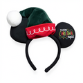 Serre-tête oreilles Mickey Noël avec bonnet vert – Disneyland Paris — photo studio sur fond blanc mat