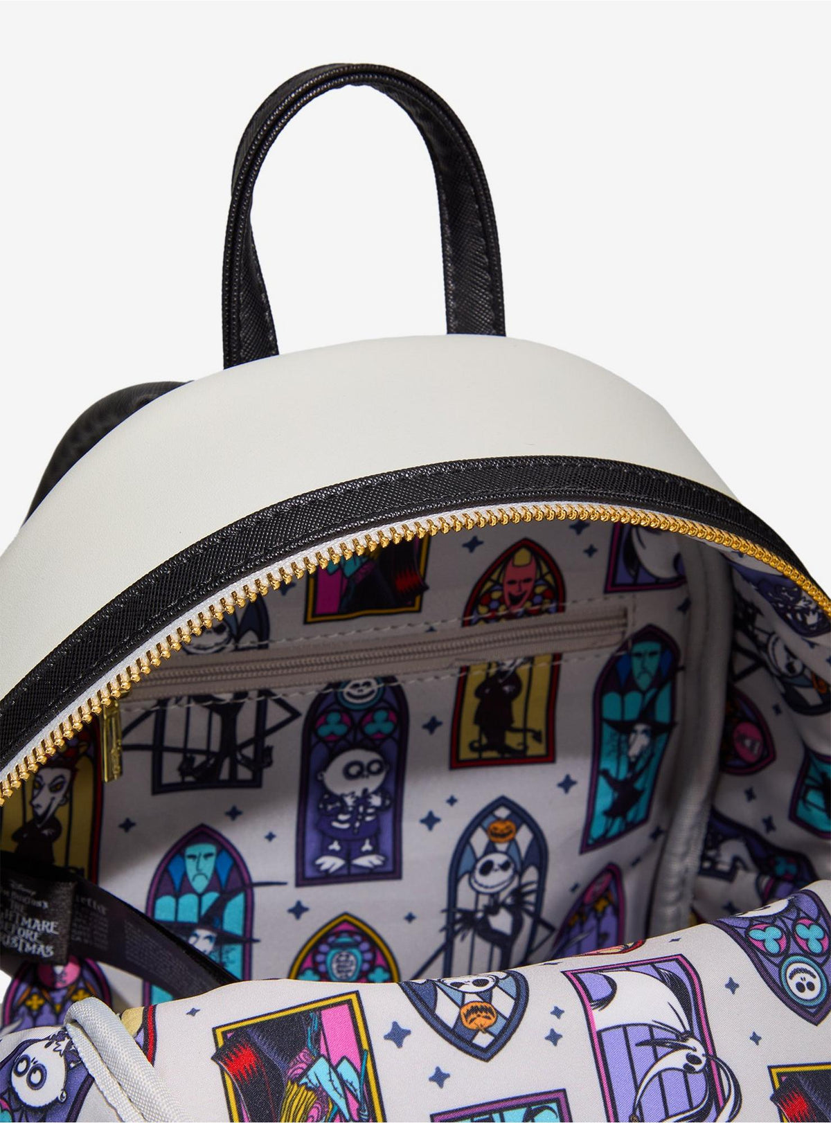 Loungefly Mini Sac à dos L’Étrange Noël de Monsieur Jack Vitrail – Import US