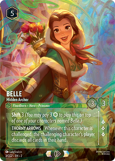 Carte Belle – Hidden Archer, Curator’s Collection La Belle et la Bête, visuel promotionnel anglais