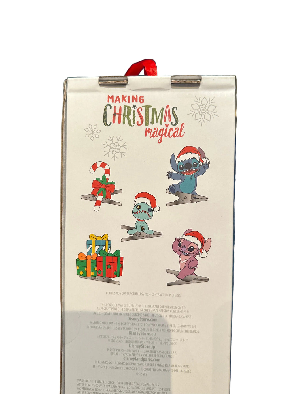 Ornement de Noël Coffret de 5 clips Stitch et Angel – Disneyland Paris – photo 2