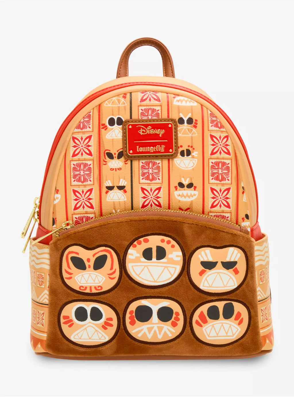 Mini sac à dos Loungefly Vaiana Kakamora à imprimé et broderies – visuel 1