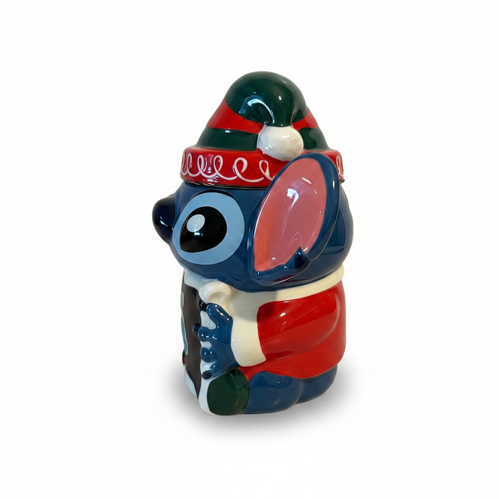 Mug Stitch de Noël en grès 480 ml – vue de côté
