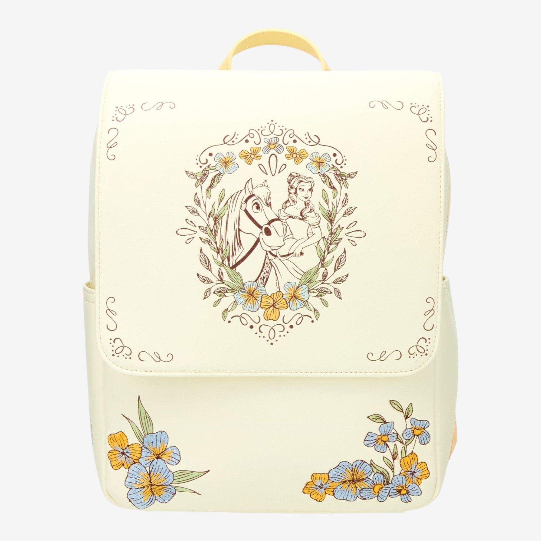 Loungefly Mini Sac à dos La Belle et la Bête Belle & Philippe Floral – Import US
