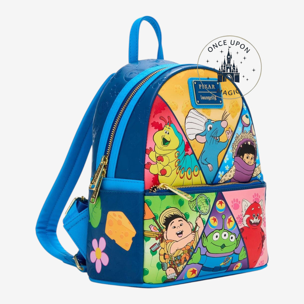 Mini sac à dos Loungefly Disney Pixar personnages embossés – vue arrière