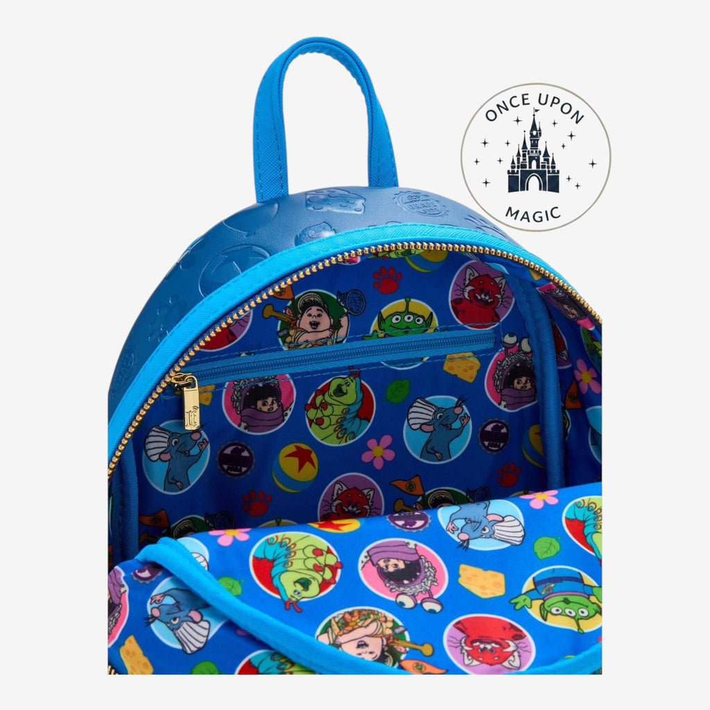 Mini sac à dos Loungefly Disney Pixar personnages embossés – détails