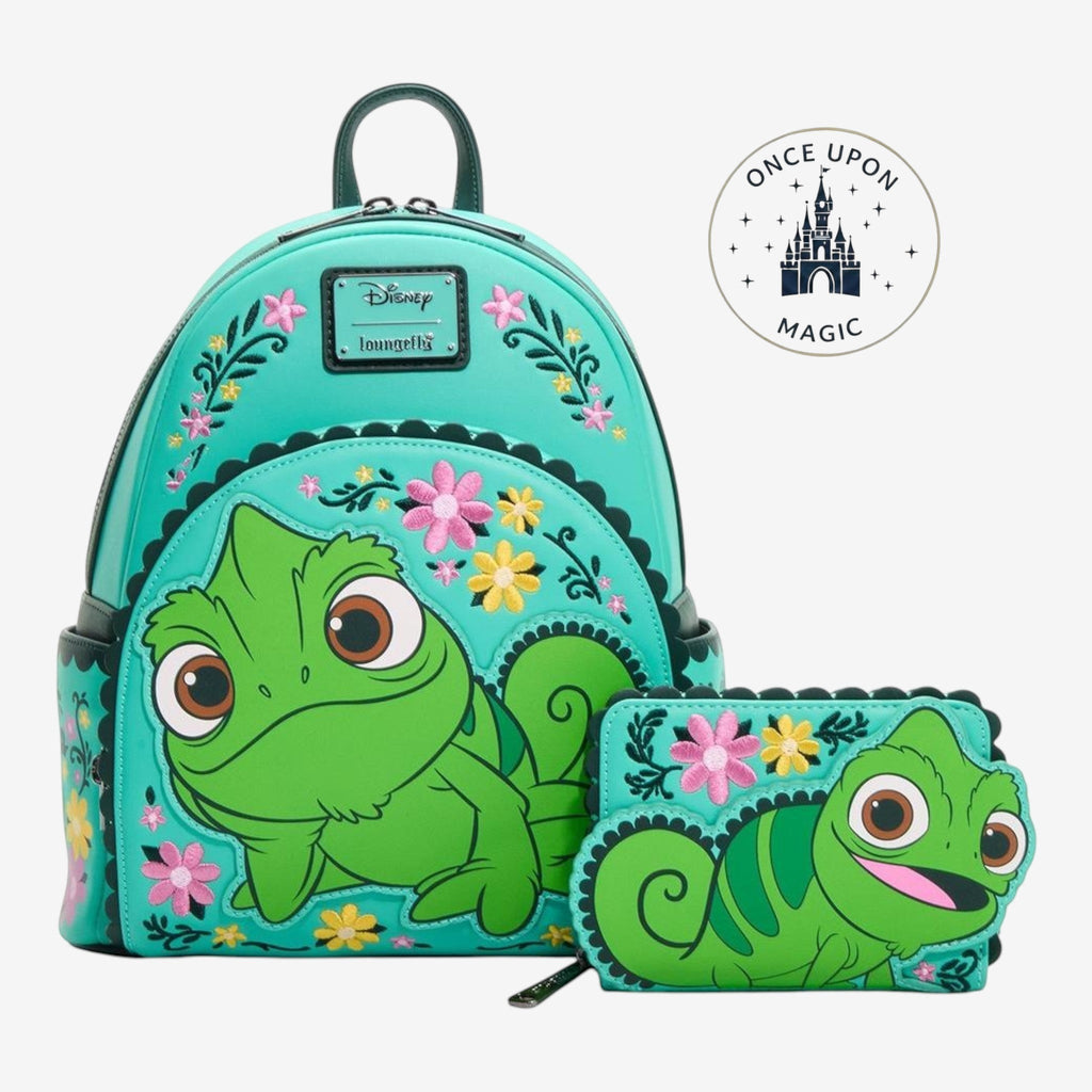 Mini sac à dos Loungefly Disney Raiponce Pascal floral – vue complémentaire