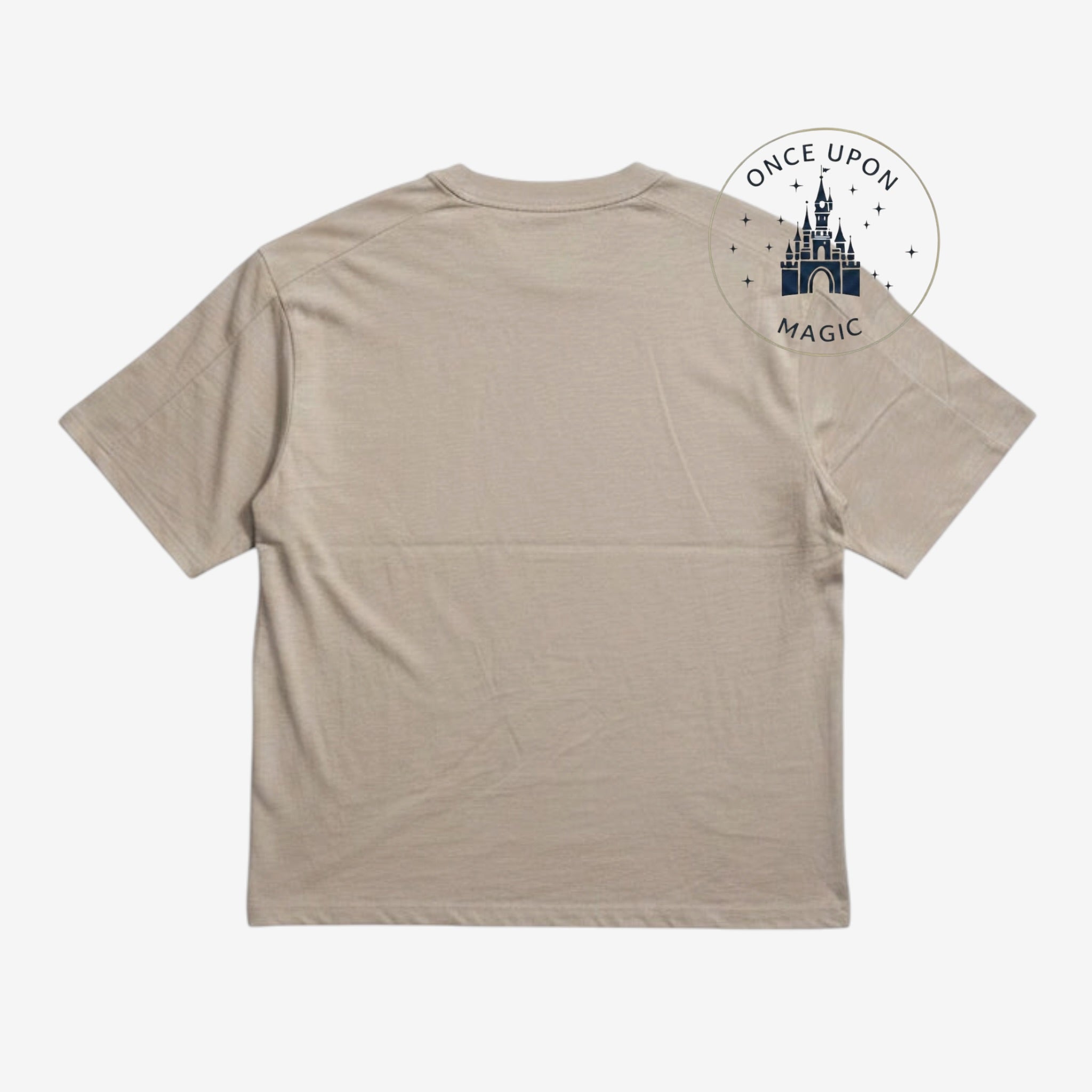T-shirt Grincheux brodé beige – vue arrière