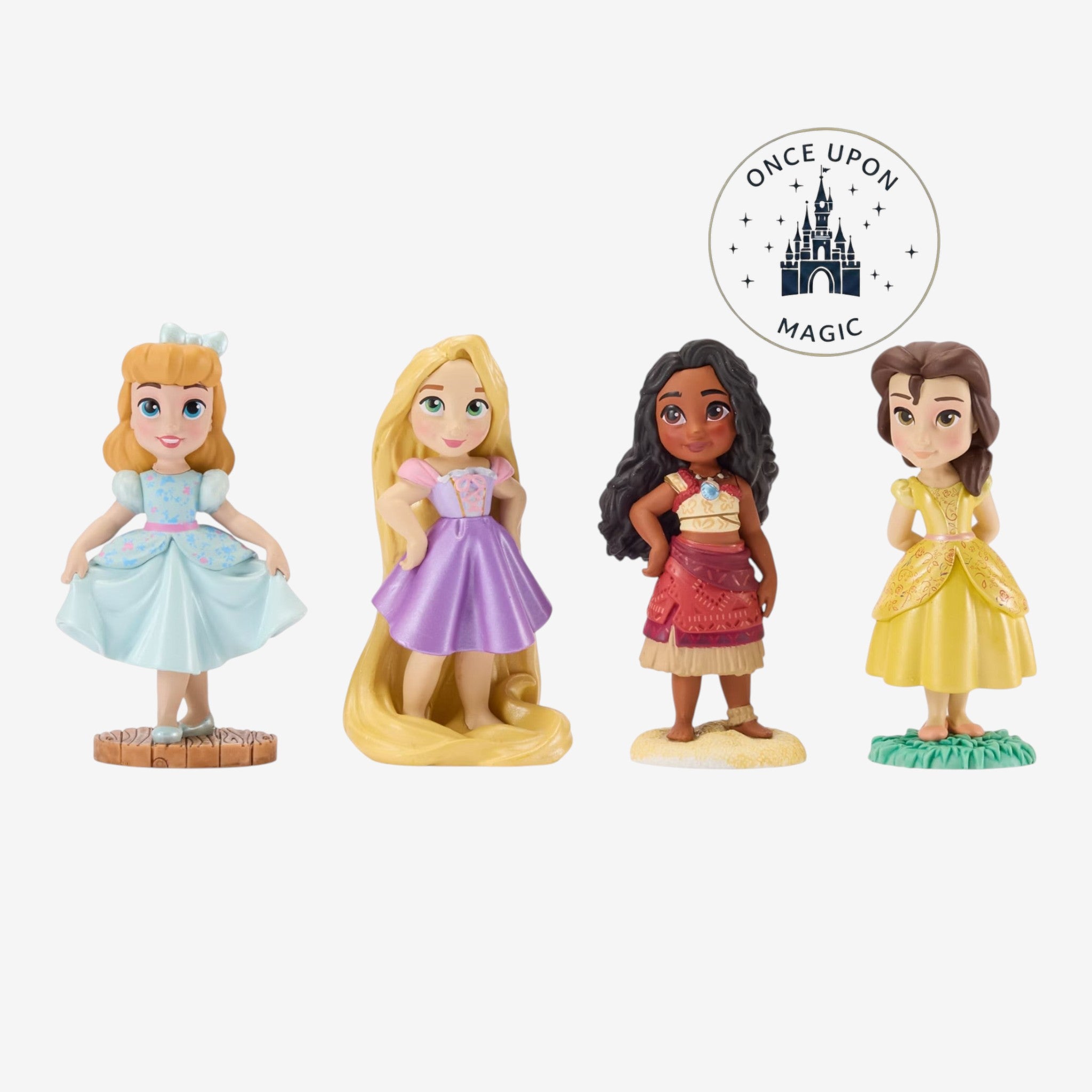 Figurines Disney Once Upon a Story dans leur coffret – détail
