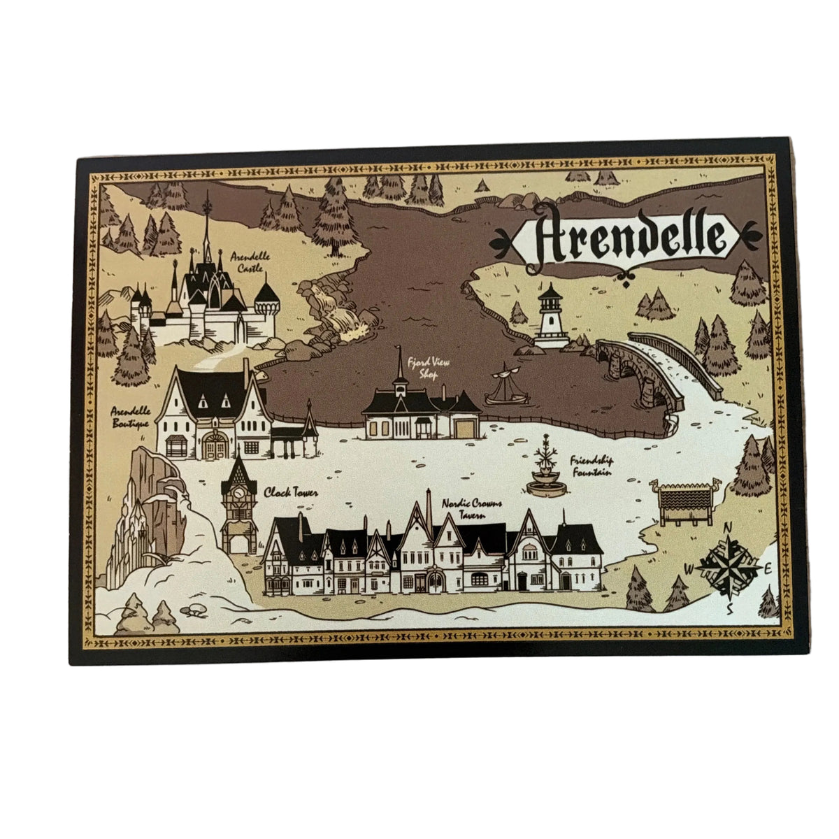 Carte postale World of Frozen Plan d’Arendelle – Disneyland Paris – face