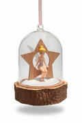 Ornement de Noël Clochette sous cloche en bois – Disneyland Paris