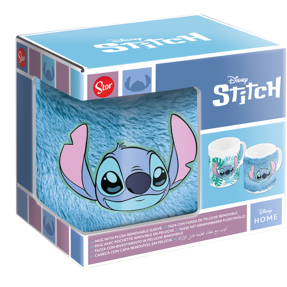 Mug Disney Stitch 325 ml avec manchon en peluche – Stor