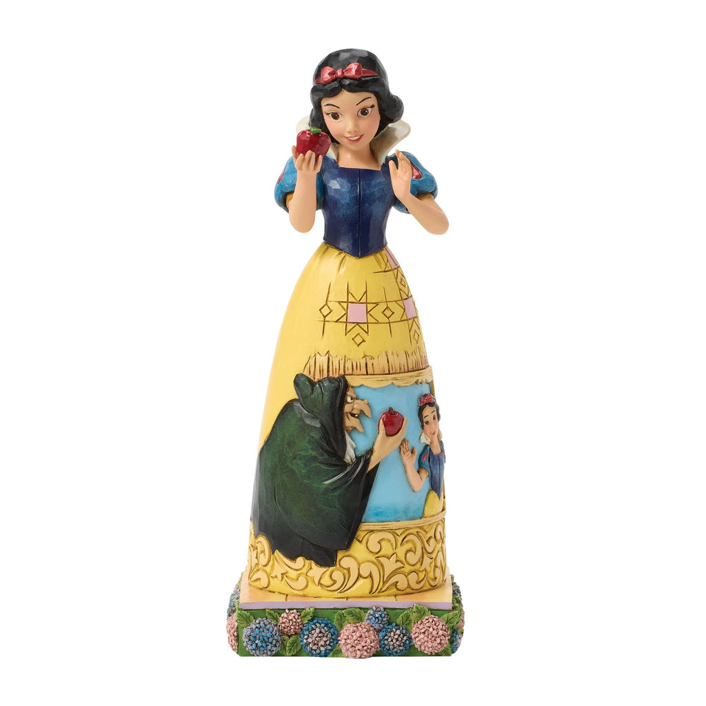 Figurine Blanche-Neige et la pomme Disney Traditions par Jim Shore – vue officielle de face