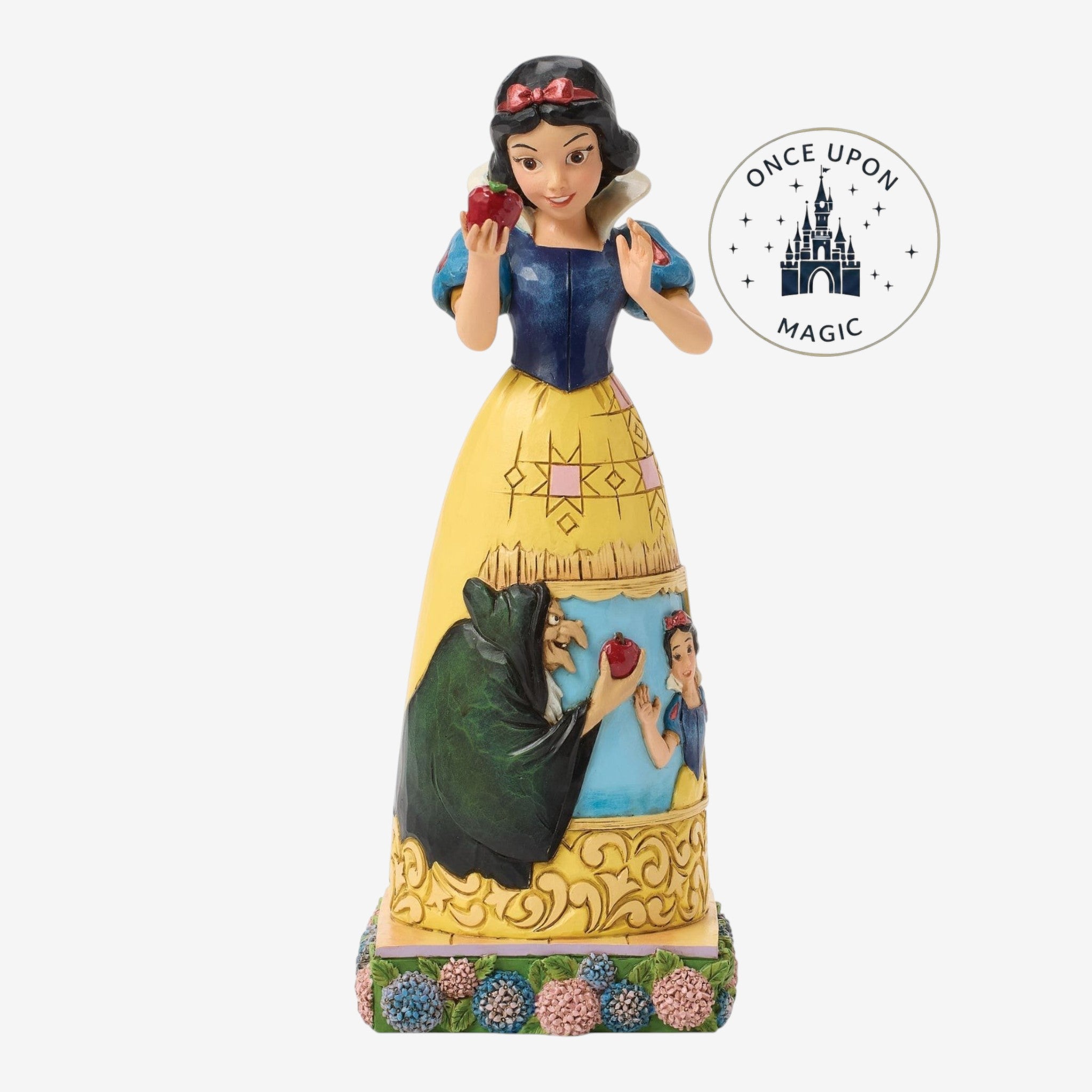 Figurine Blanche-Neige et la pomme Disney Traditions par Jim Shore – vue officielle de face