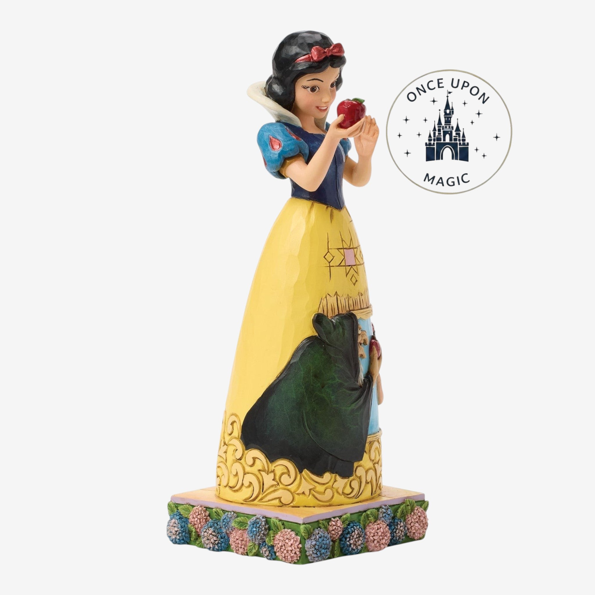 Figurine Blanche-Neige et la pomme Disney Traditions par Jim Shore – vue officielle de profil