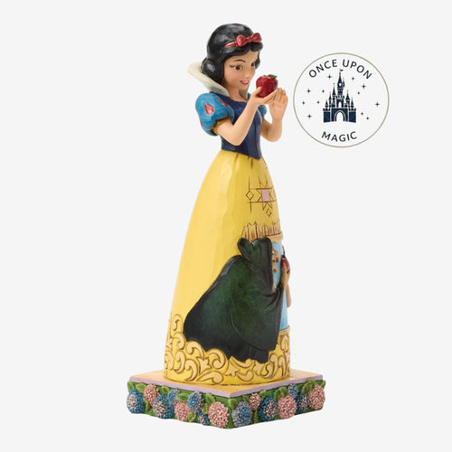 Figurine Blanche-Neige et la pomme Disney Traditions par Jim Shore – vue officielle de profil