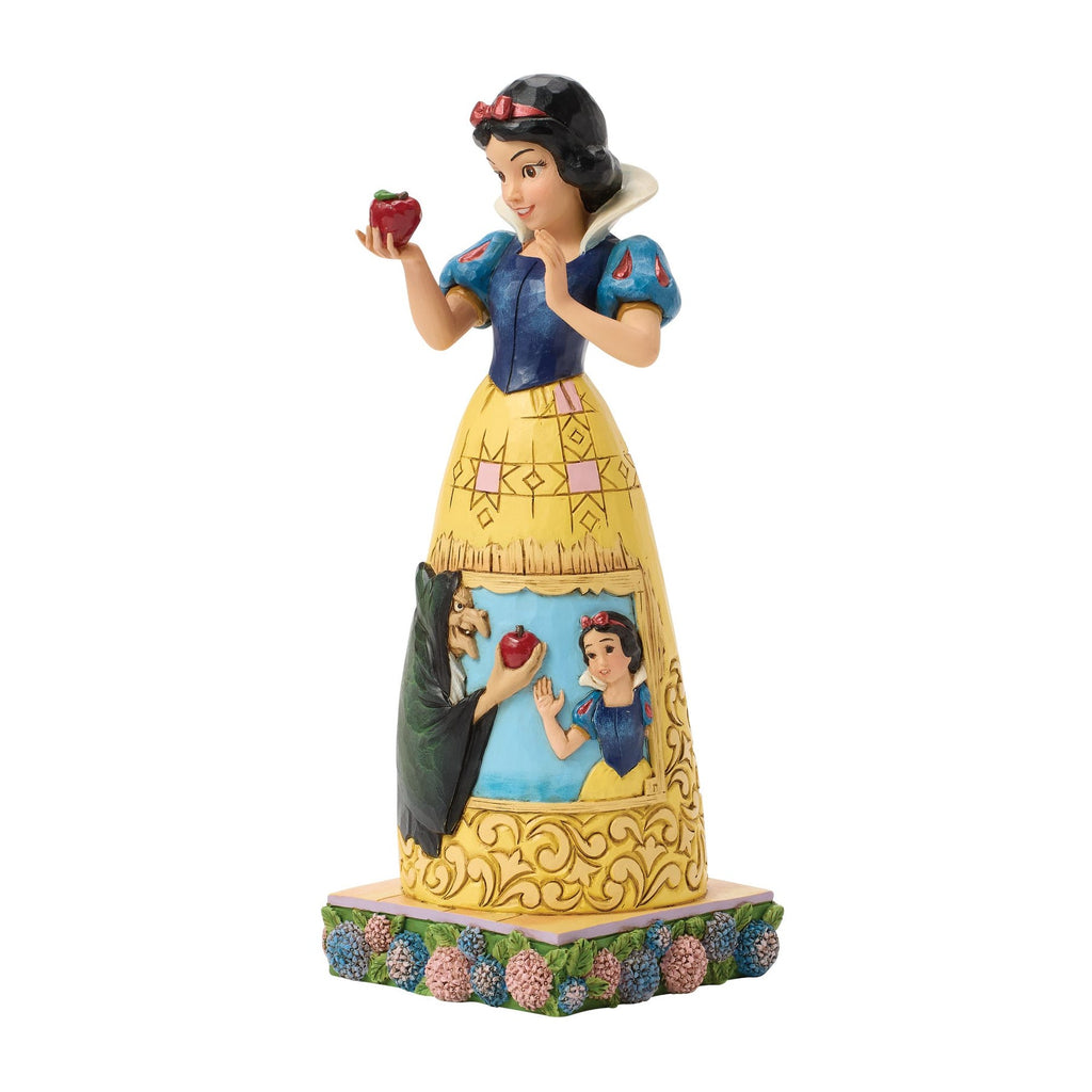 Figurine Blanche-Neige et la pomme Disney Traditions par Jim Shore – vue officielle arrière