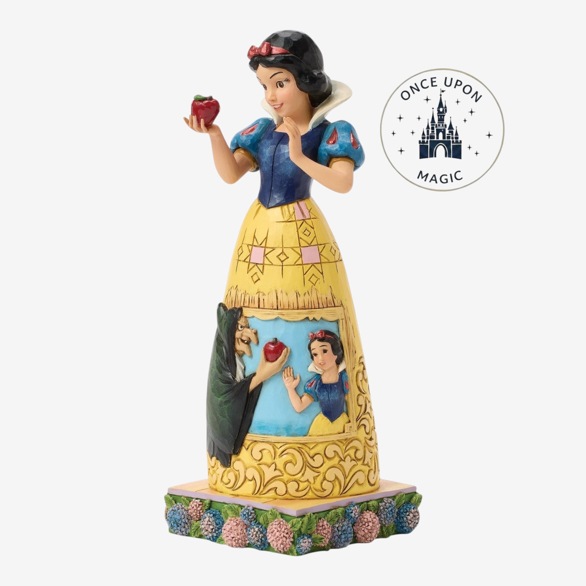 Figurine Blanche-Neige et la pomme Disney Traditions par Jim Shore – vue officielle arrière