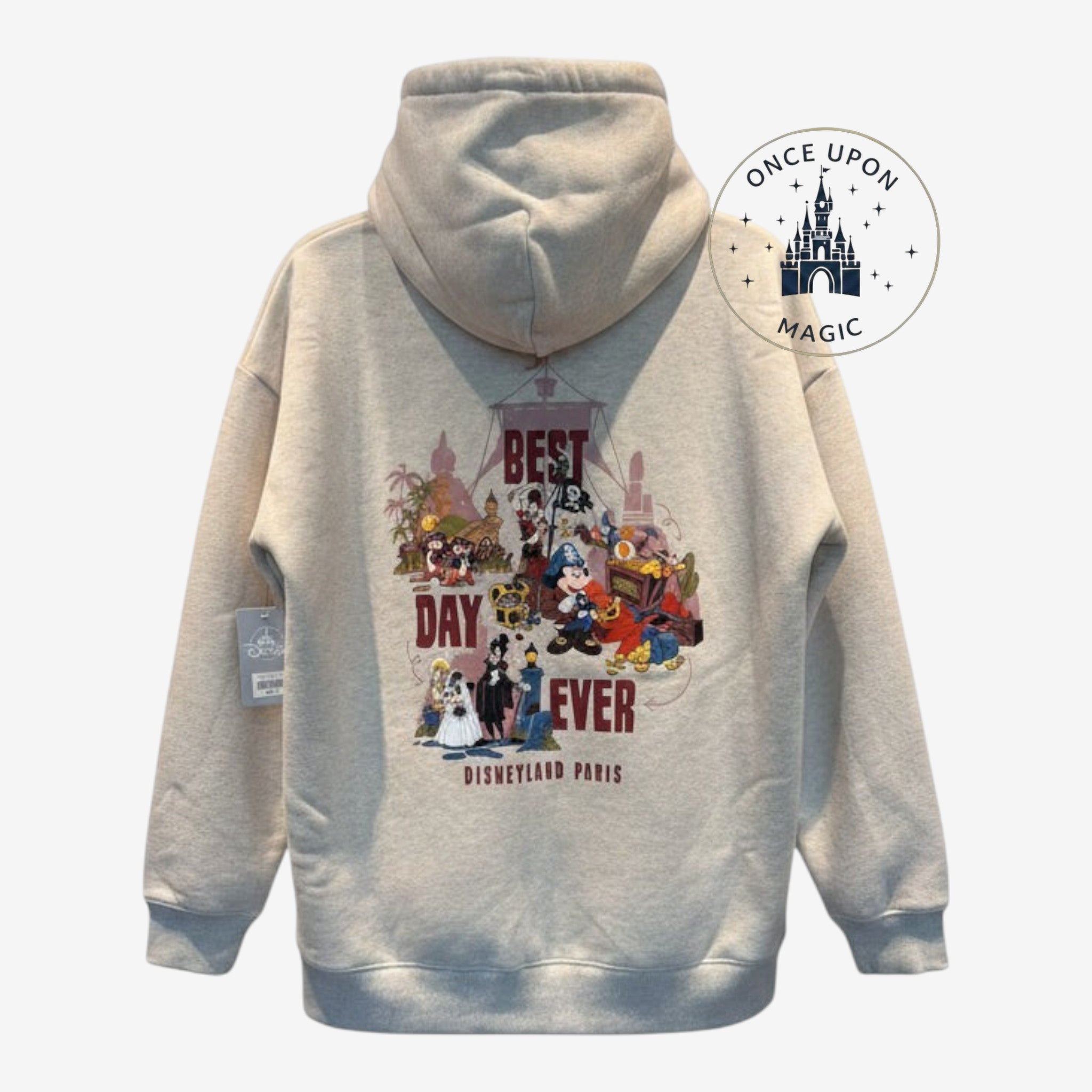 Sweat-shirt à capuche adulte Best Day Ever Disneyland Paris – vue complémentaire