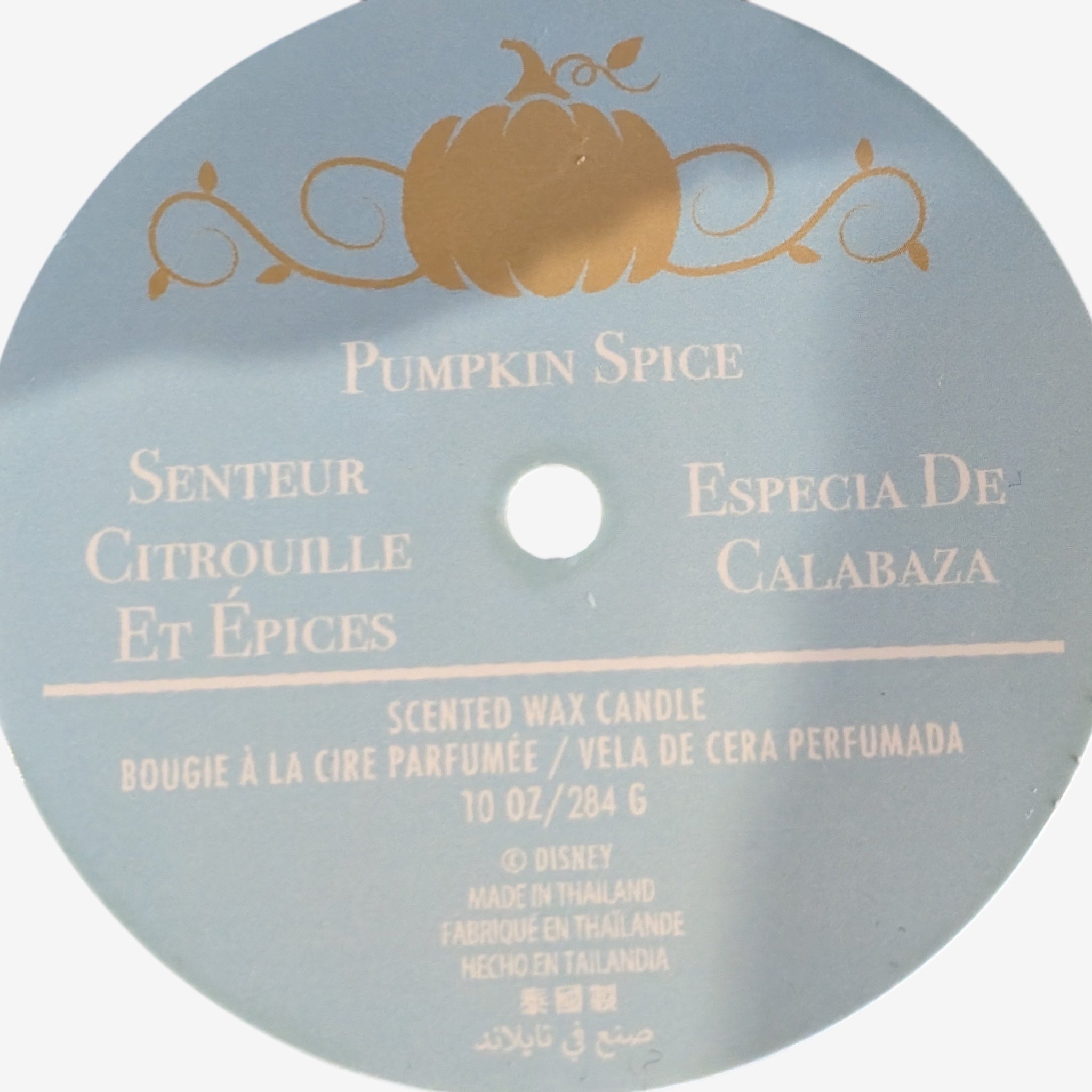 🕯️ Pumpkin Spice Scented Candle – Cinderella’s Carriage – Disneyland