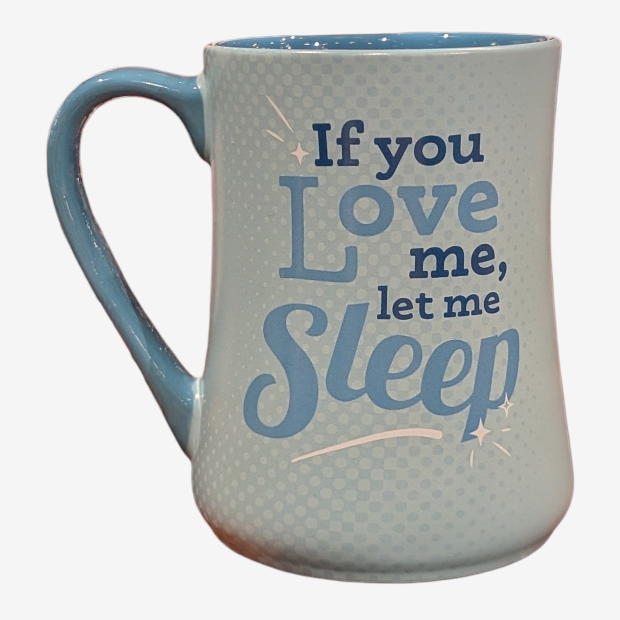 🌙 Mug Stitch "If you love me, let me sleep" – Disneyland Paris