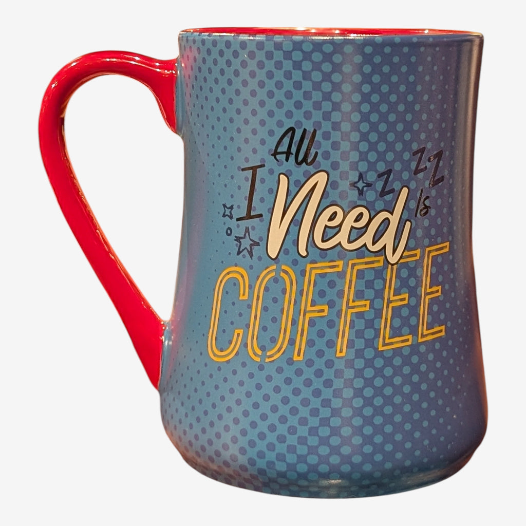 😴 Mug Mickey "All I Need is Coffee" – Disneyland Paris