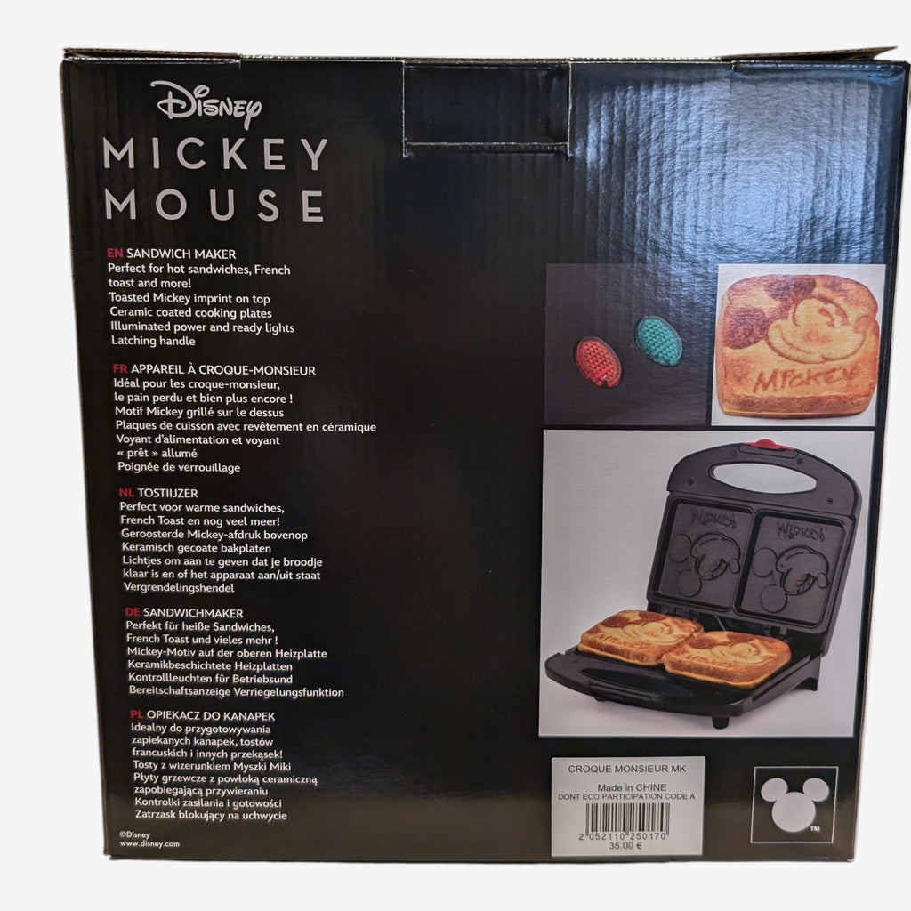 🧀 Mickey Mouse Sandwich Maker – Disney Home