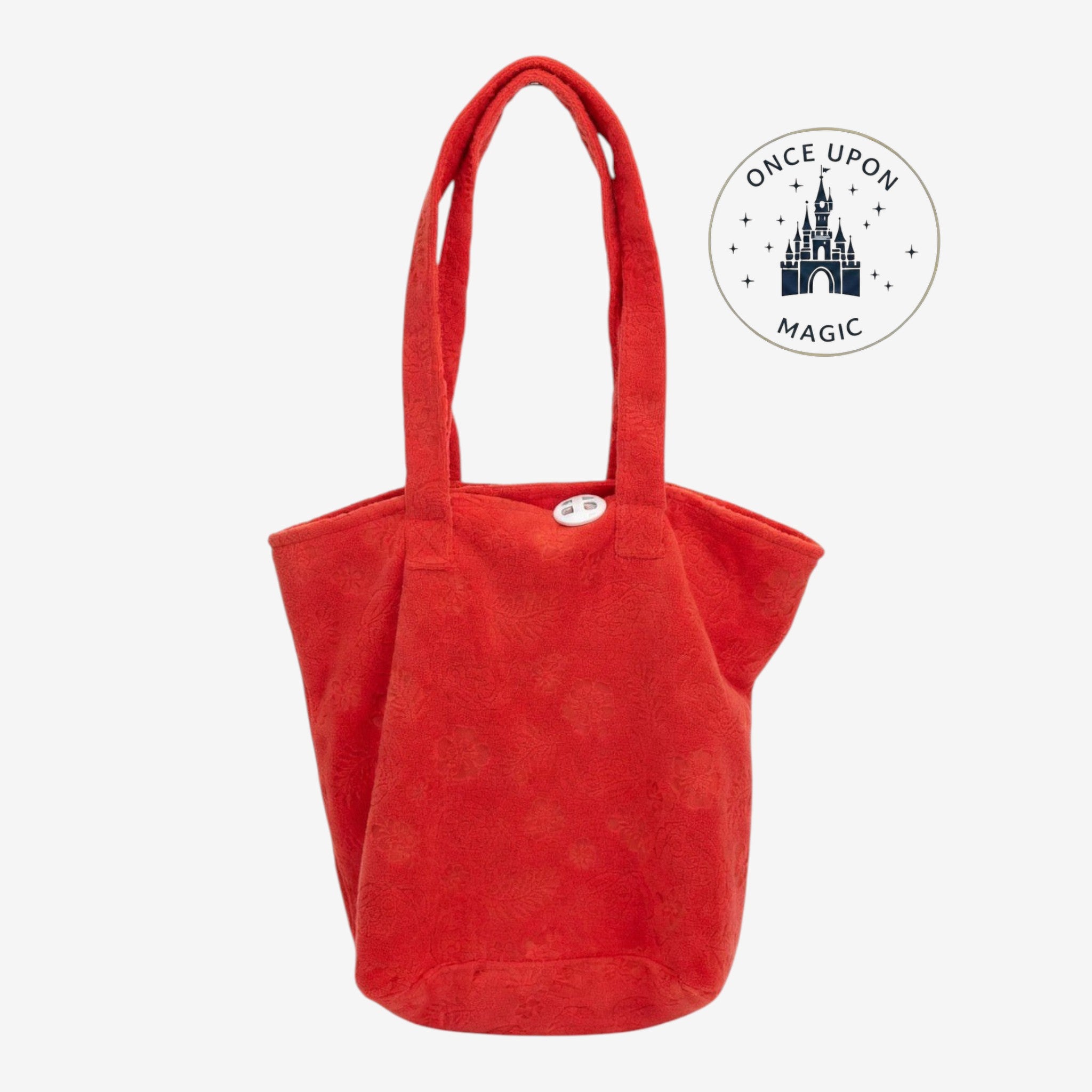👜 Sac cabas rouge effet éponge – Collection Stitch