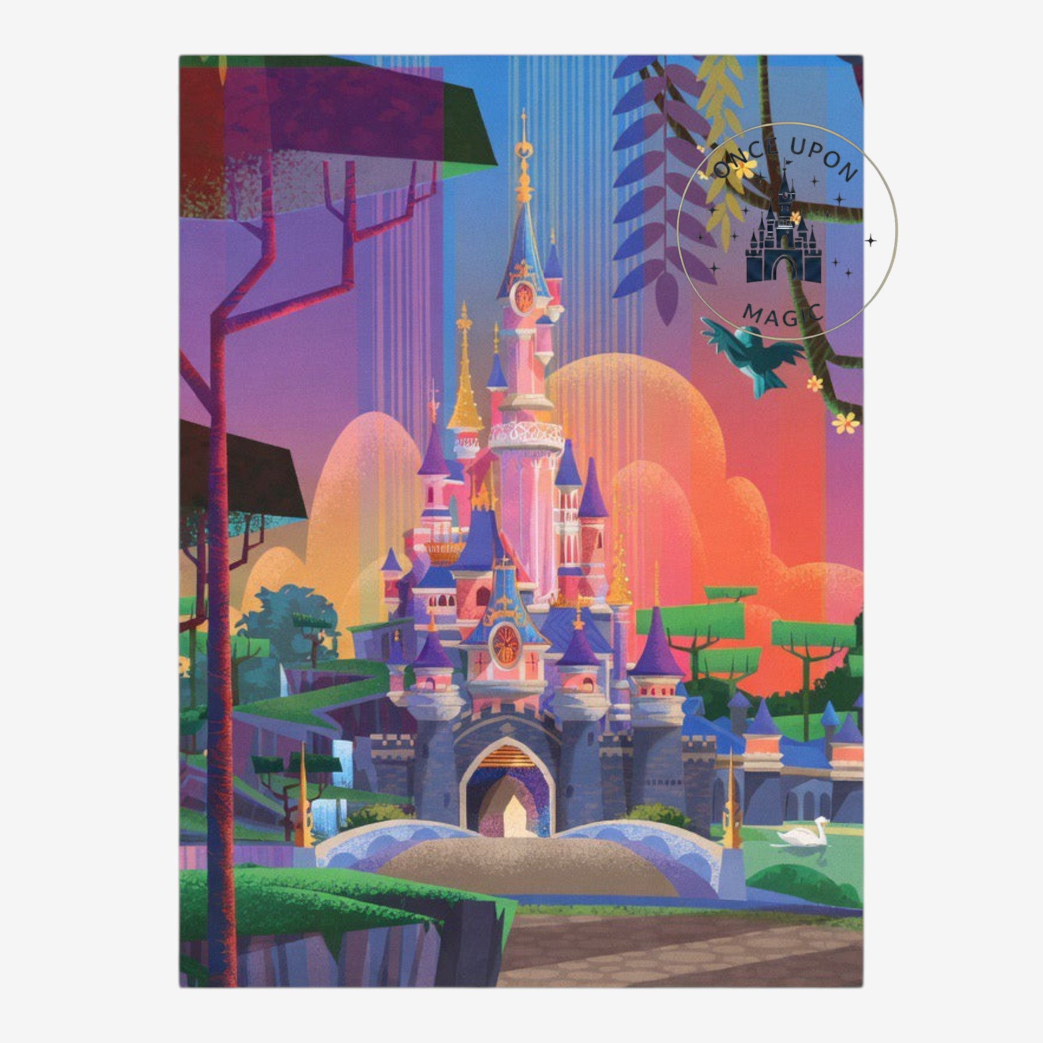 ✨ Carte postale Château Disney – Disneyland Paris