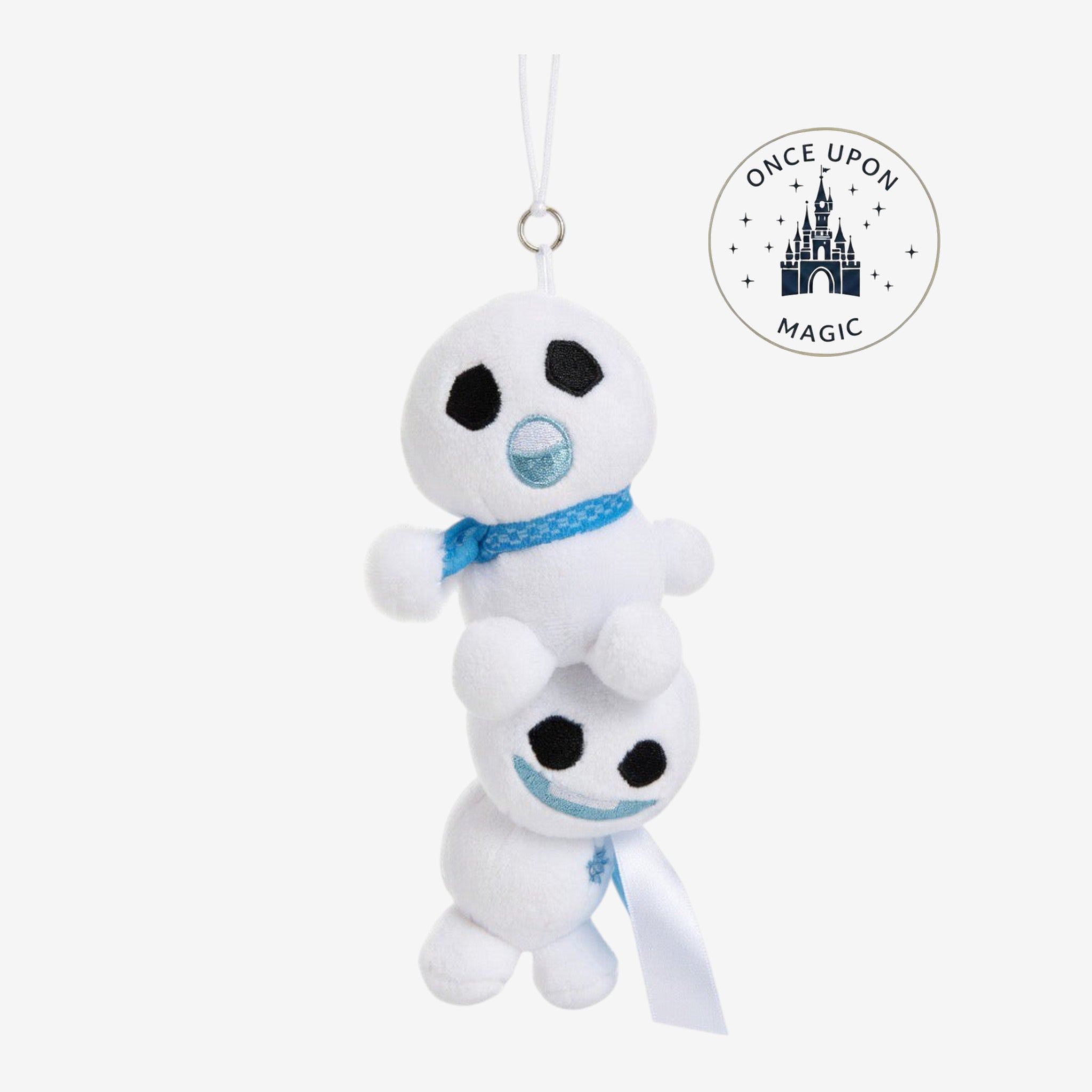 ❄️🤍 Porte-clés / peluche mini – Bonhommes de neige Frozen