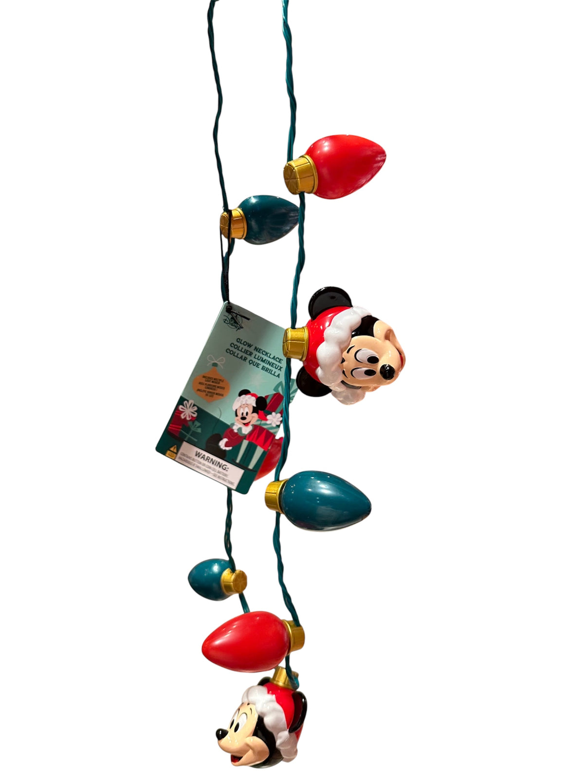 Collier lumineux de Noël Mickey – Disneyland Paris