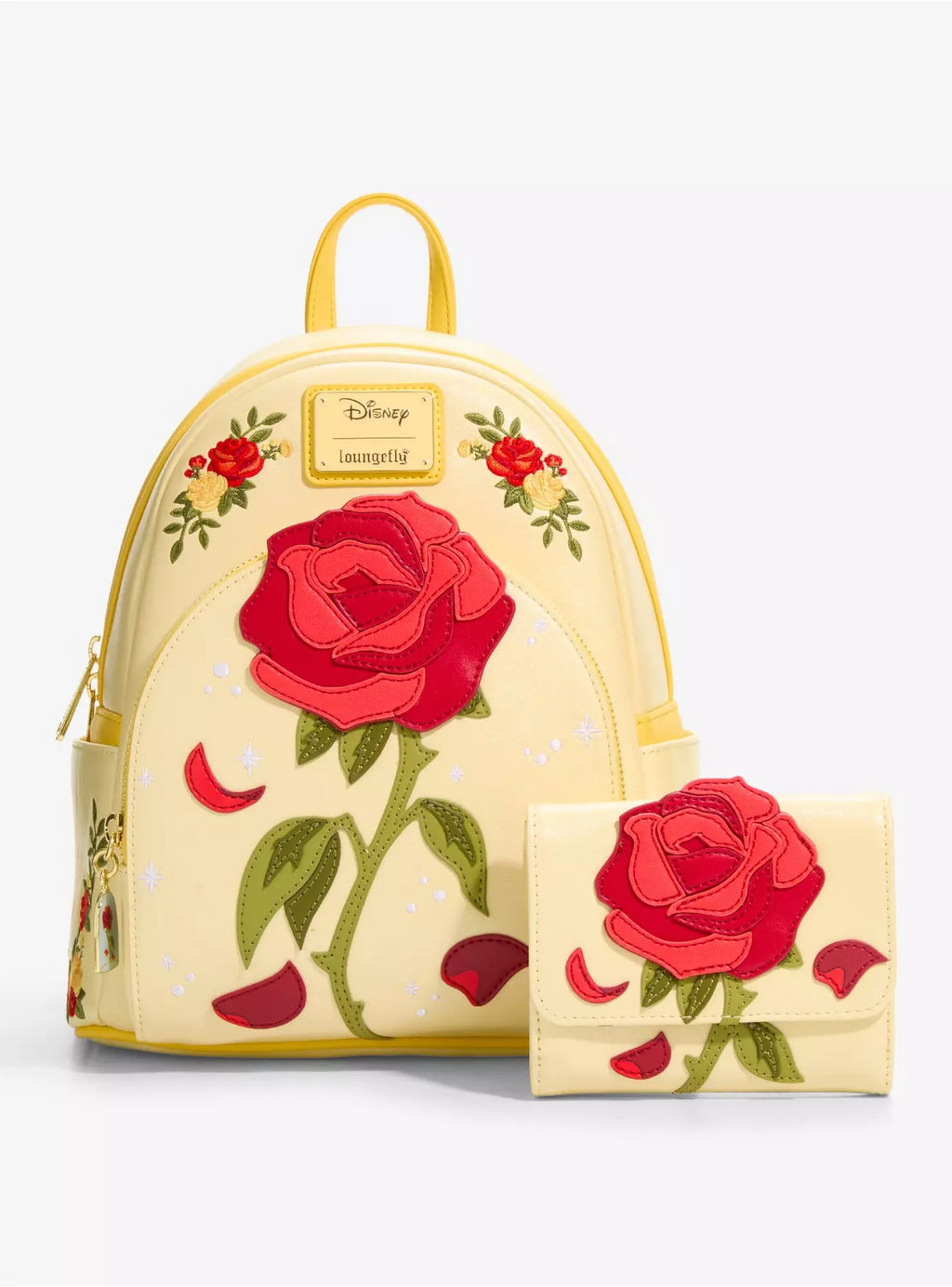Portefeuille Loungefly Rose Enchantée Scintillant, La Belle et la Bête – visuel 6