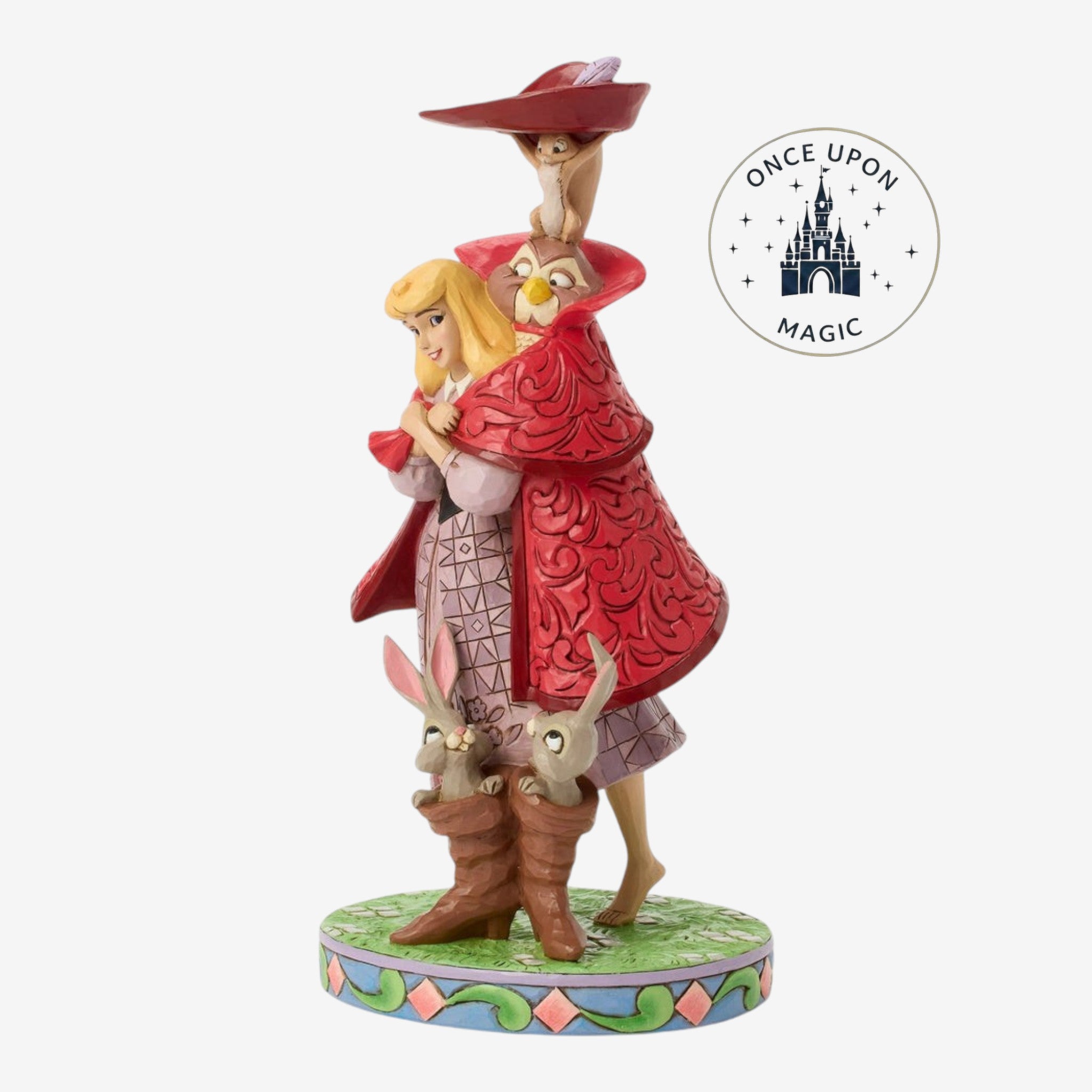 Figurine Aurore et animaux Disney Traditions – détail sculpté
