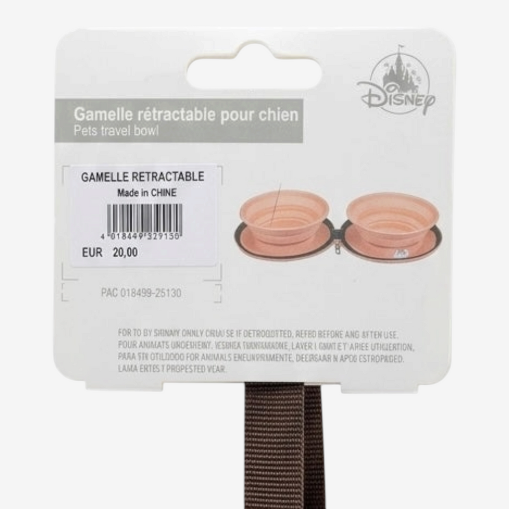 Disney zusammenklappbarer Hundenapf – Stitch, 101 Dalmatiner, Pluto, Pocahontas & Susi und Strolch