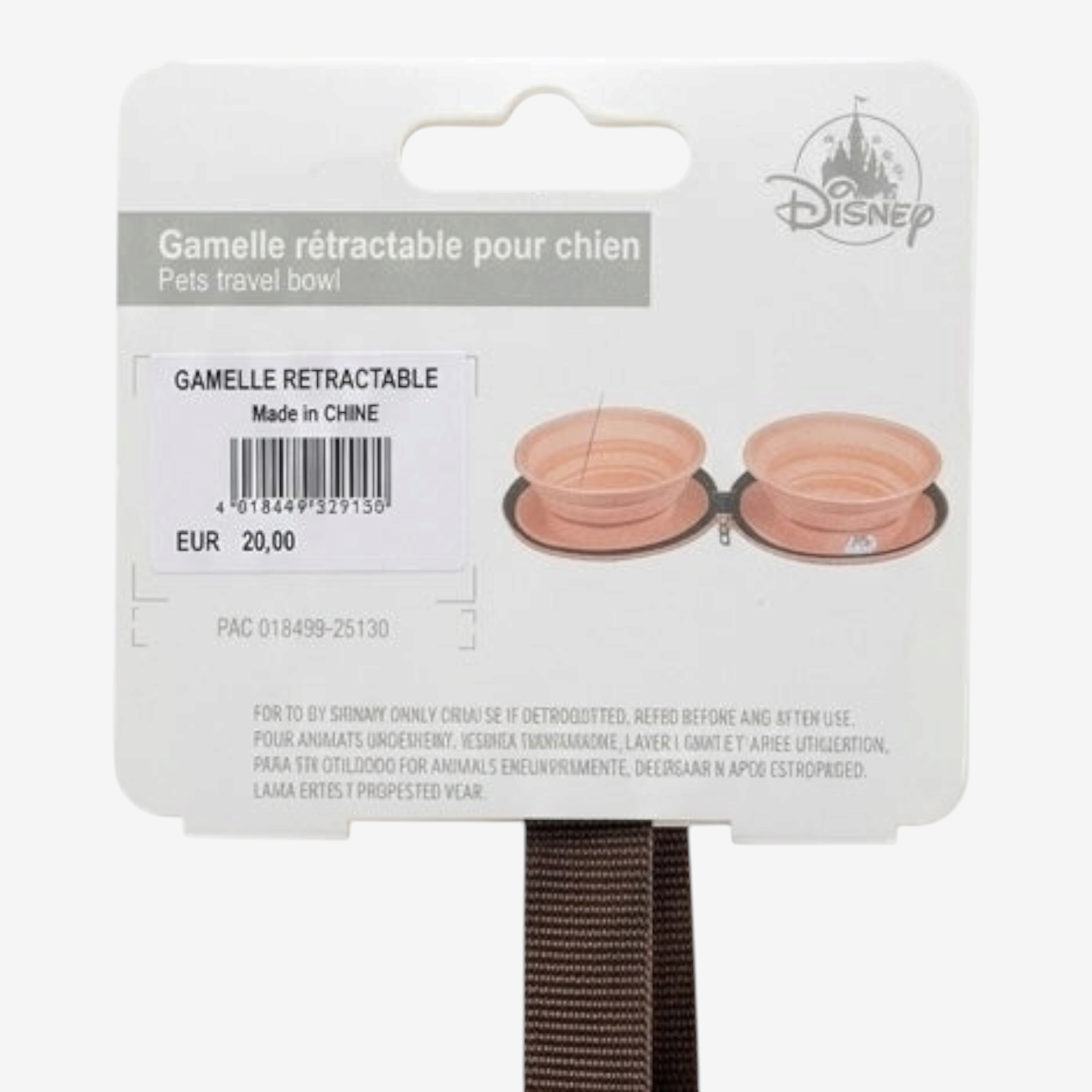 Gamelle Rétractable Pour Chien Disney – Stitch, 101 Dalmatiens, Pluto, Pocahontas & La Belle et le Clochard