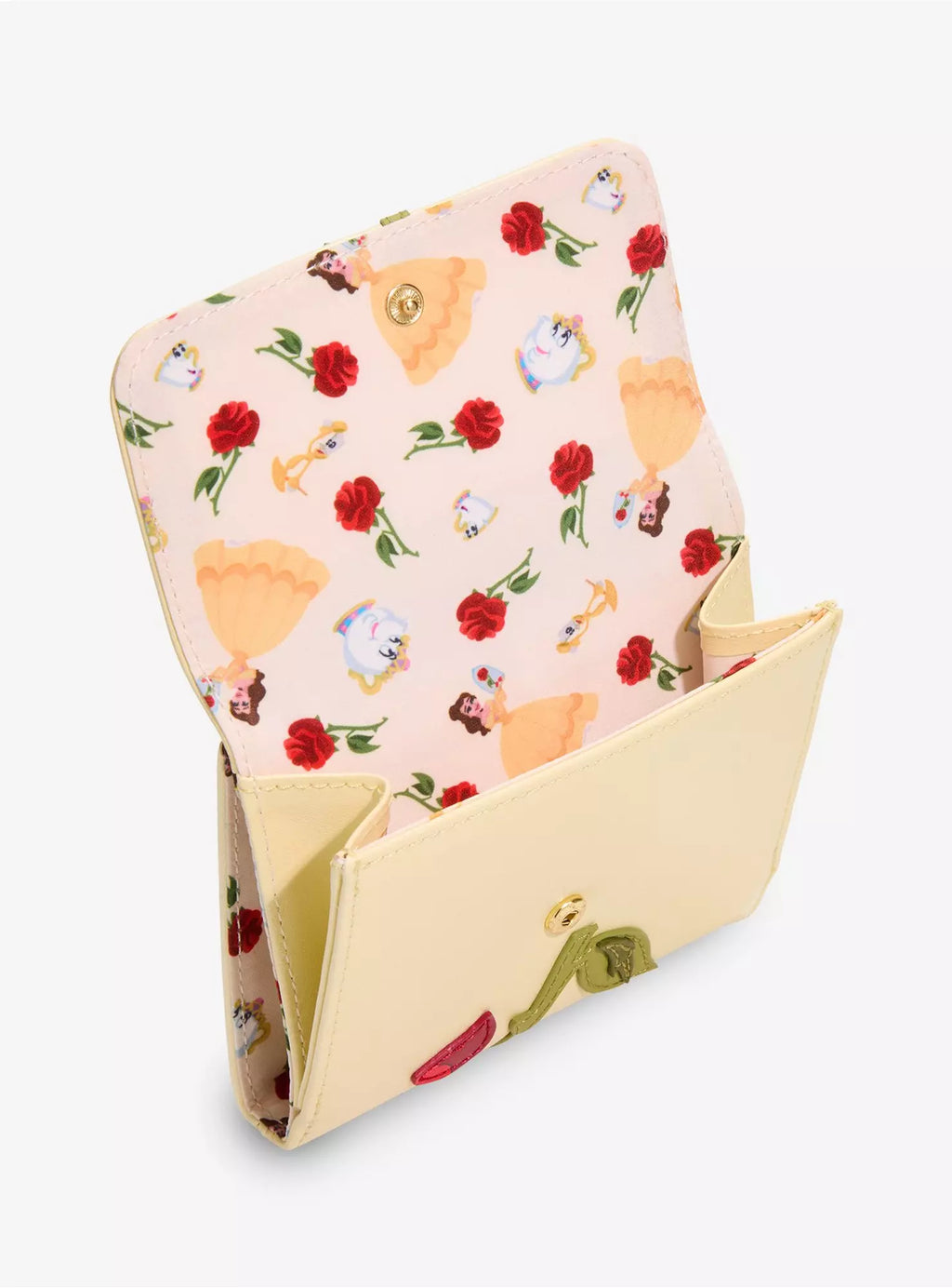 Portefeuille Loungefly Rose Enchantée Scintillant, La Belle et la Bête – visuel 5