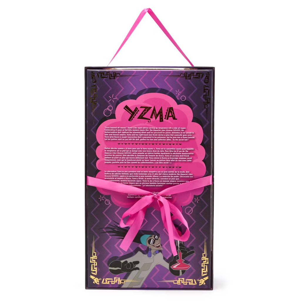 Poupée Yzma Édition Limitée 3000 ex 25e Anniversaire Kuzco l’Empereur Mégalo 43 cm Disney Store