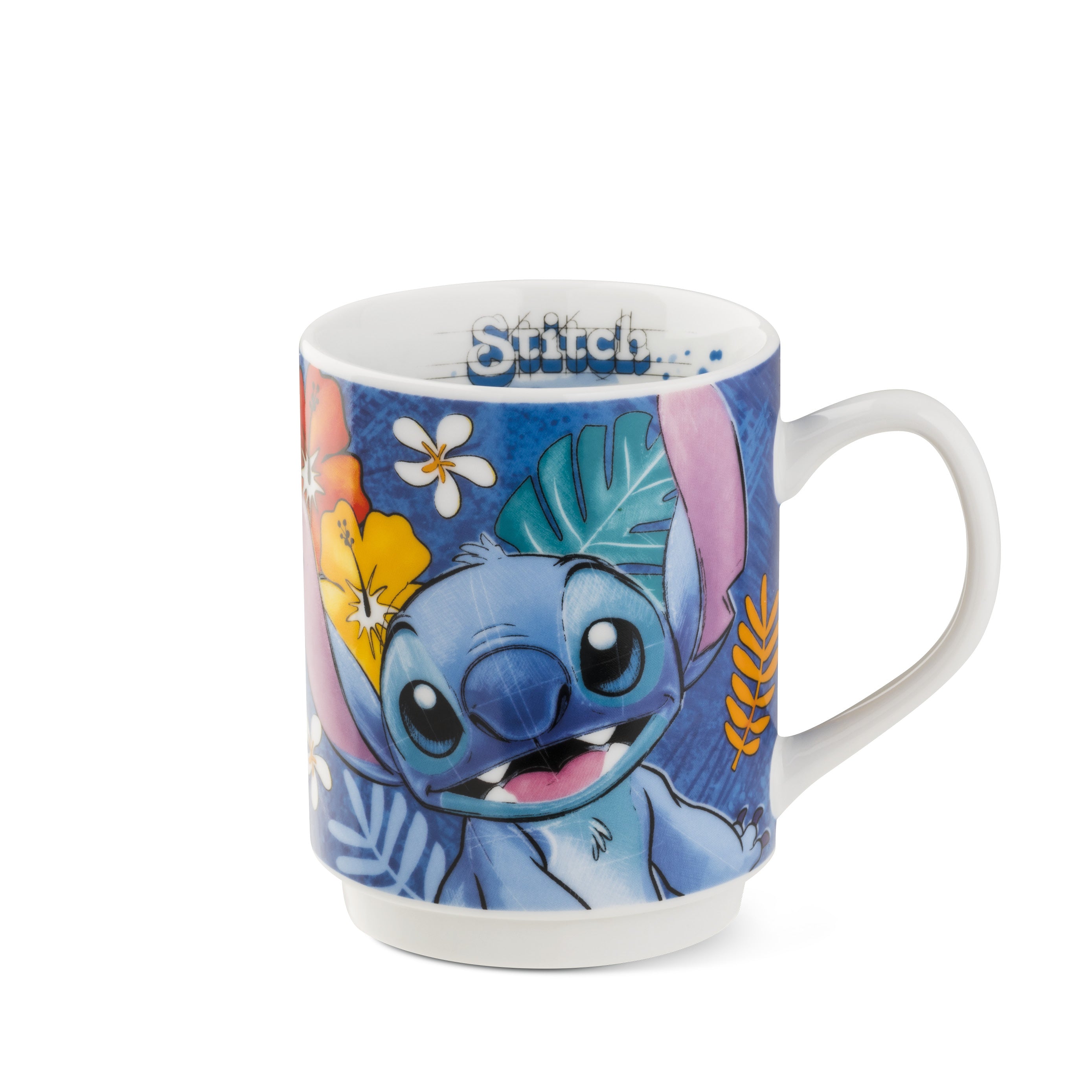 Mug bleu Stitch 350 ml signé Egan